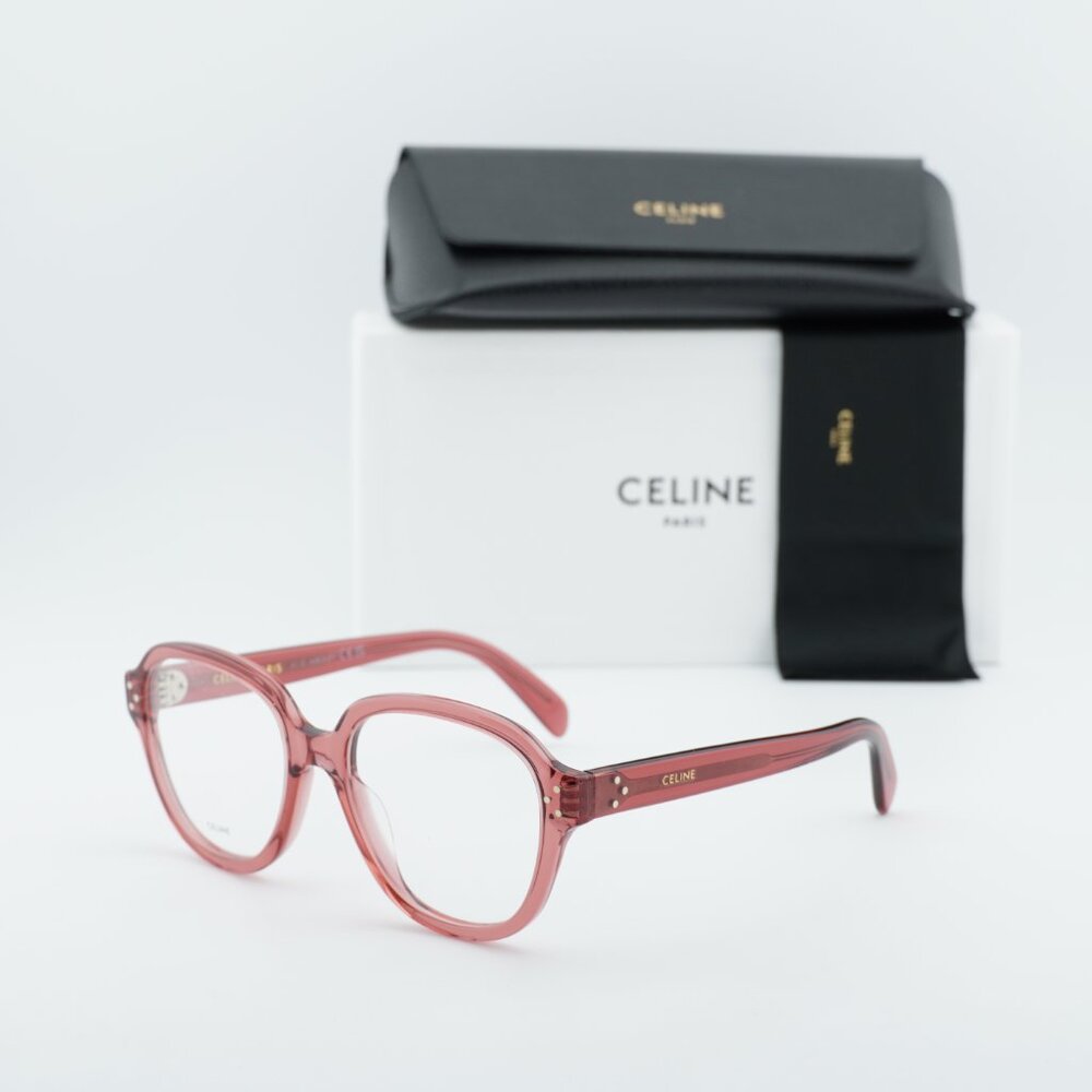 Celine CL50107I 074 Geometric Eyeglasses 54mm - Rose - Picture 8 of 11